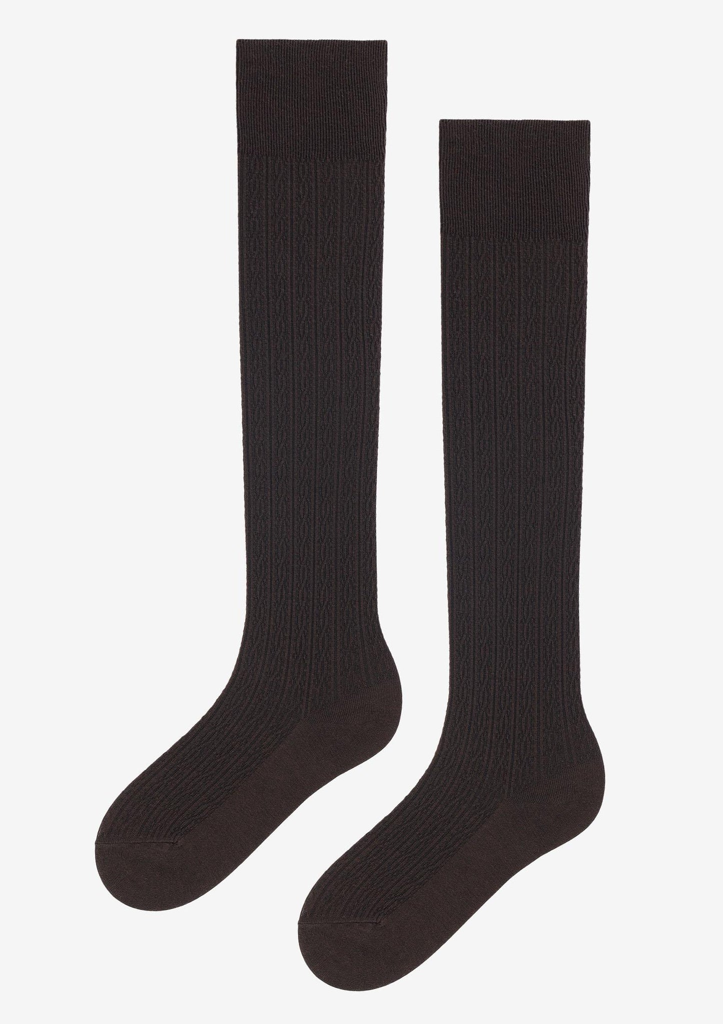 Zazu A40 Cotton Ribbed Over-the-Knee Socks