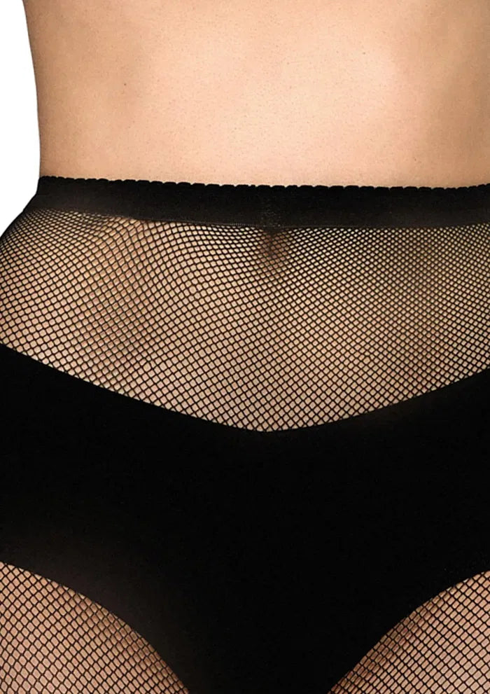 Matte Fishnet Tights UK – Black 56 Mesh Seamless Design – Timeless Elegance with Contemporary Edge