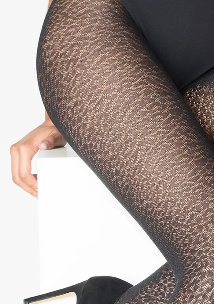 Leopard Print Tights UK – 40 DEN Fashion Statement – Wild Elegance with Contemporary Edge