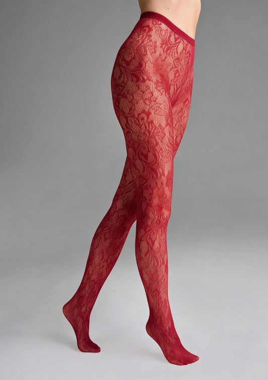 Floral Ornament Fishnet Tights UK – Decorative Mesh – Elegant Day & Evening Wear