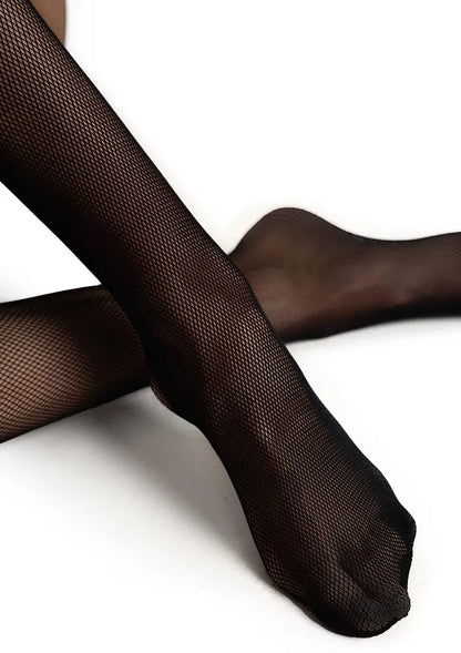 Matte Fishnet Tights UK – Black 56 Mesh Seamless Design – Timeless Elegance with Contemporary Edge