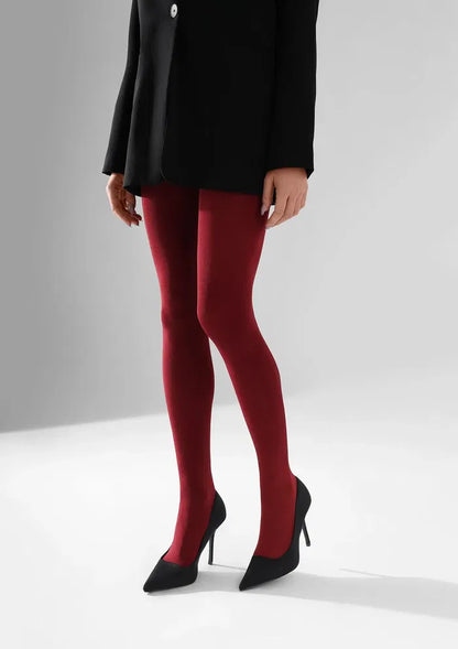 Micro Shine 100 DEN Tights UK – Black Lustrous Opaque – Premium 3D Microfibre Elegance