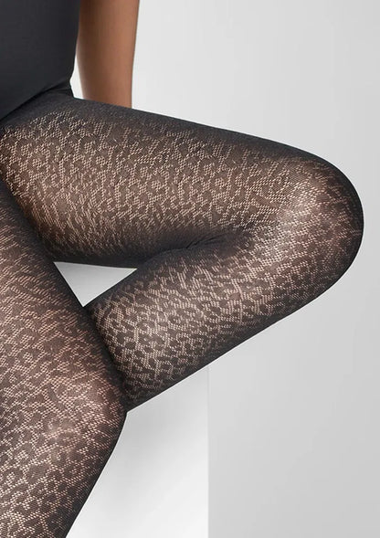 Leopard Print Tights UK – 40 DEN Fashion Statement – Wild Elegance with Contemporary Edge