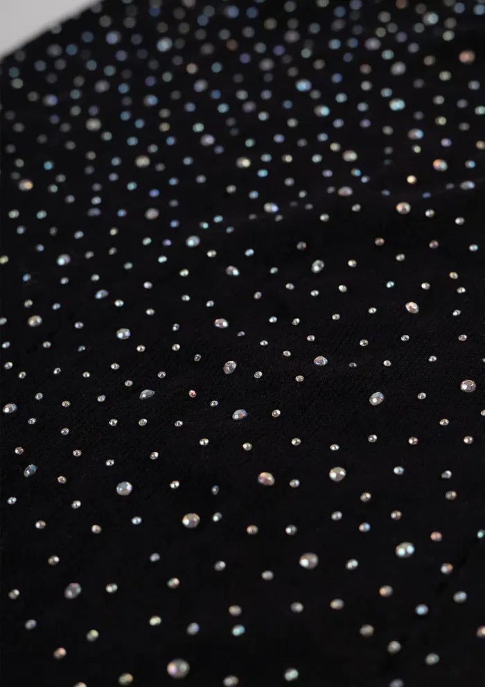 Mesh Dress with Diamante Accents – One Size Stretch Party Fit
